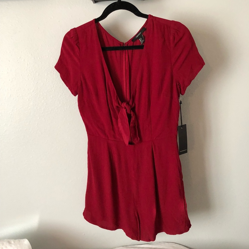cute red  romper *NWT*